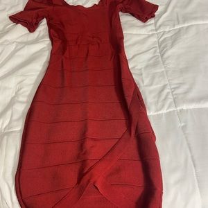 Red Bebe bodycon dress